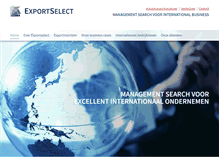 Tablet Screenshot of exportselect.nl